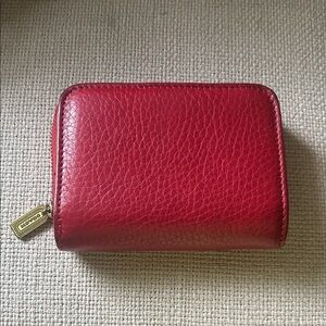 Vintage Coach sonoma Cherry Red Leather Wallet